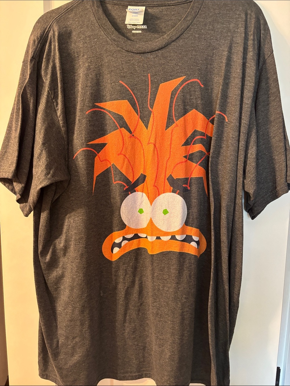 Disney’s Pixar Women's Gray Short Sleeve Tee featuring Anxiety